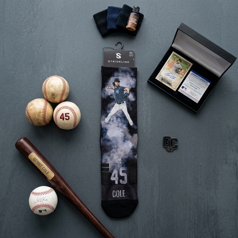 Strideline Gerrit Cole New York Yankees Crew Socks Size M/L 8-12 NWT MLBPA